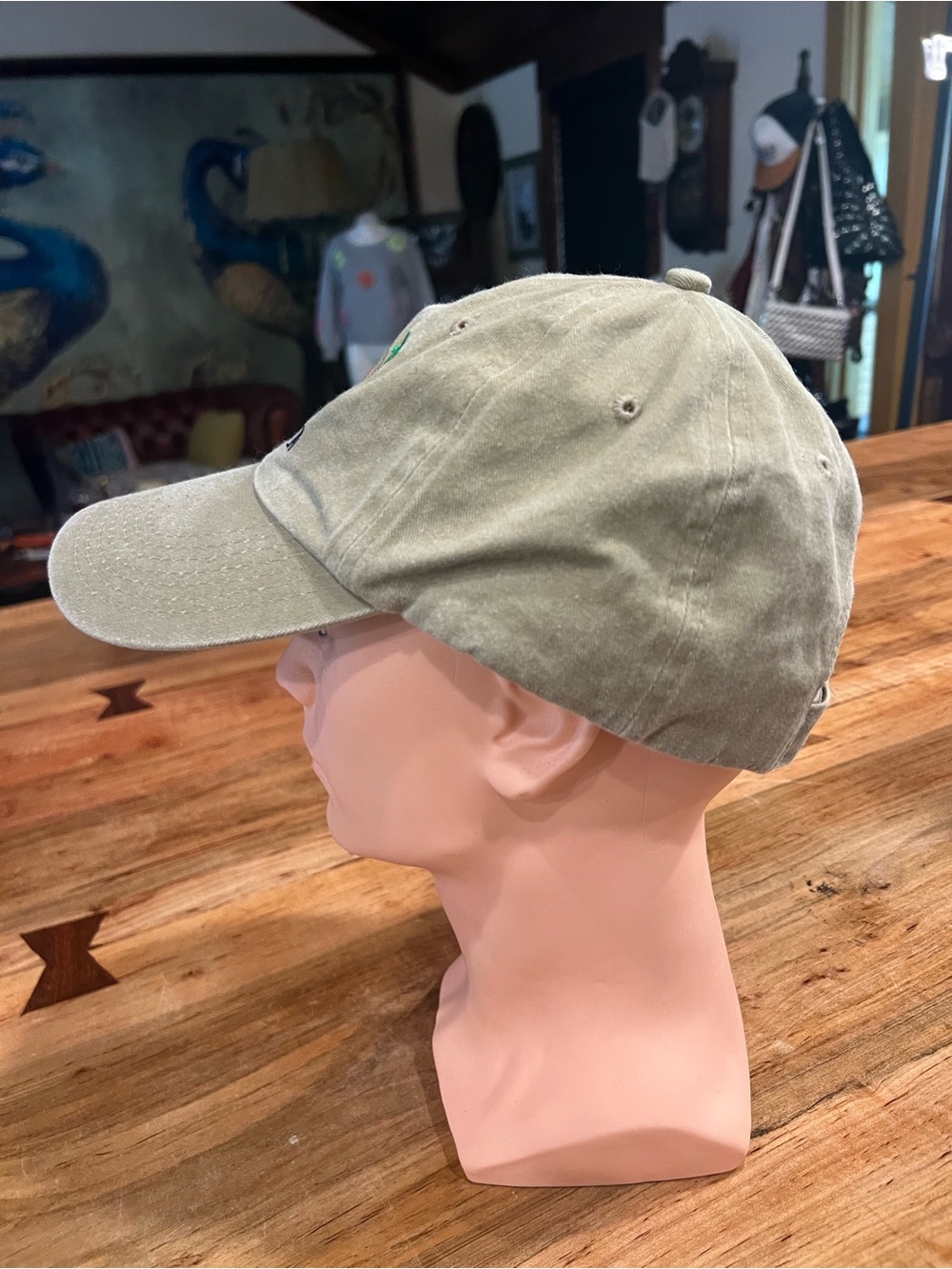 Georgia Embroidered Khaki Baseball Cap - Picture 3 of 14